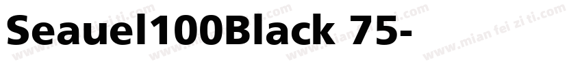 Seauel100Black 75字体转换